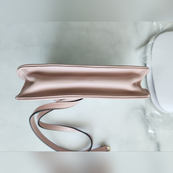 Lo & Sons Waverley 2 Pink Rose Quartz crossbody / wristlet / belt bag w/ gold hw - Picture 8 of 12